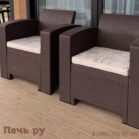 Комплект кресел Royal Family Lana Lux (коричневые) фото 2