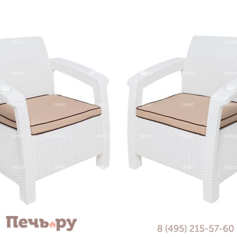 Комплект кресел TWEET Double Seat, цвет: белый фото