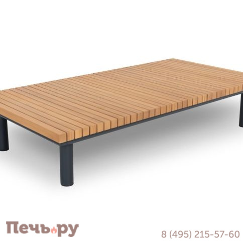 Комплект лаунж мебели Brafritid Goteborg, антрацит/натуральный, алюминий/тик фото 12