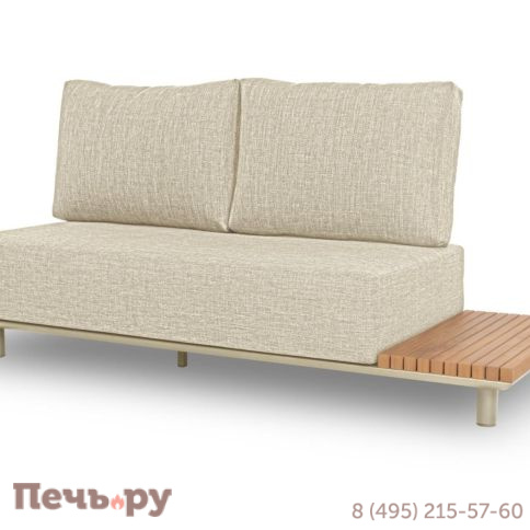 Комплект лаунж мебели Brafritid Goteborg, бежевый/натуральный, алюминий/тик фото 6