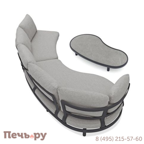 Комплект лаунж мебели Brafritid Gotland, антрацит/серый, алюминий фото 10