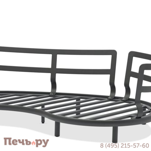 Комплект лаунж мебели Brafritid Gotland, антрацит/серый, алюминий/тик фото 12