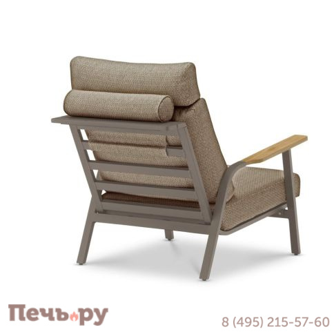 Комплект лаунж мебели Brafritid Malmo с 2-х местным диваном, коричневый/коричневый, алюминий фото 3