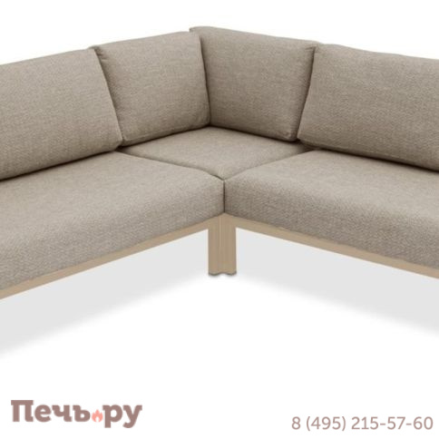 Комплект лаунж мебели Brafritid Stockholm 1 бежевый/коричневый, алюминий фото 2