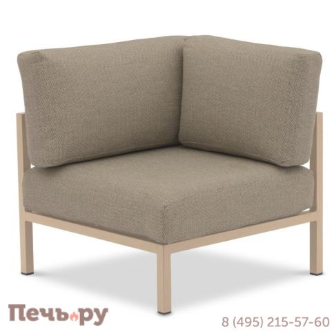 Комплект лаунж мебели Brafritid Stockholm 1 бежевый/коричневый, алюминий фото 6