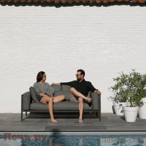 Комплект лаунж мебели Brafritid Stockholm 4 антрацит/серый, алюминий фото 2