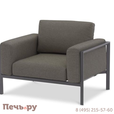 Комплект лаунж мебели Brafritid Stockholm 4 антрацит/серый, алюминий фото 7