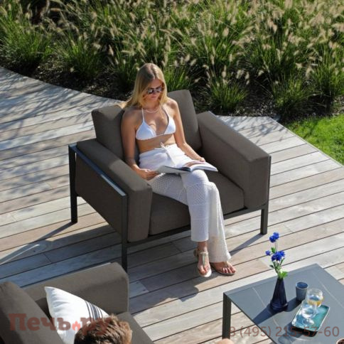 Комплект лаунж мебели Brafritid Stockholm антрацит/серый, алюминий фото 4