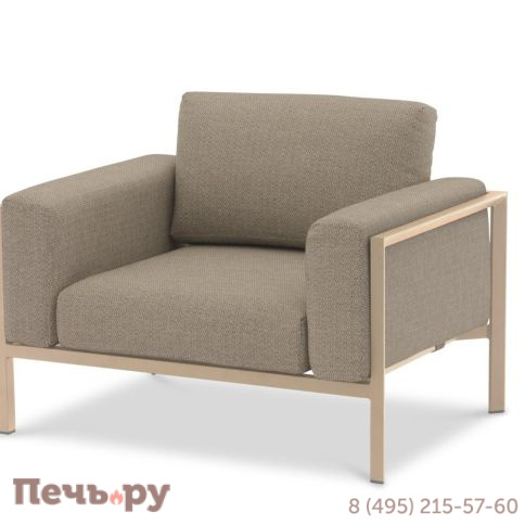 Комплект лаунж мебели Brafritid Stockholm бежевый/коричневый, алюминий фото 7