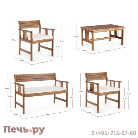 Комплект лаунж мебели Garden Relax Noemi фото 4