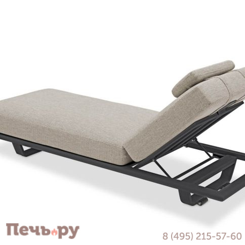 Комплект лежаков Brafritid Gotland антрацит/серый, алюминий/тик фото 10