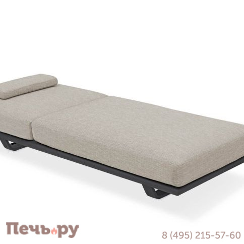 Комплект лежаков Brafritid Gotland антрацит/серый, алюминий/тик фото 6