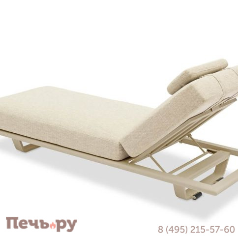 Комплект лежаков Brafritid Gotland бежевый, алюминий/тик фото 20