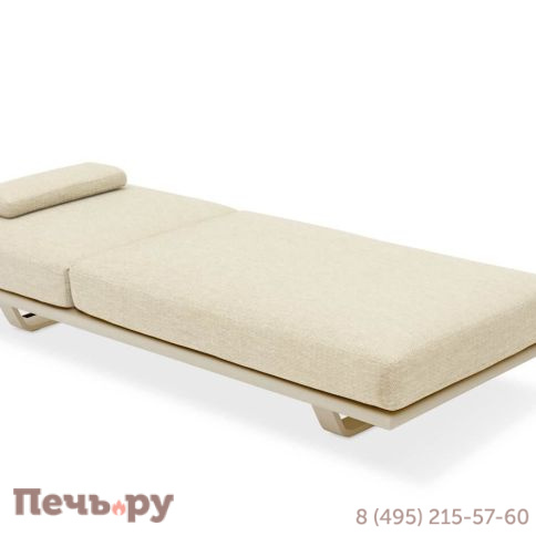 Комплект лежаков Brafritid Gotland бежевый, алюминий/тик фото 8