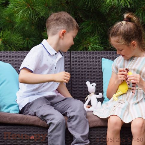 Комплект мебели Gardeck B:Rattan Arizona Set, антрацит (на 4 персоны) фото 7