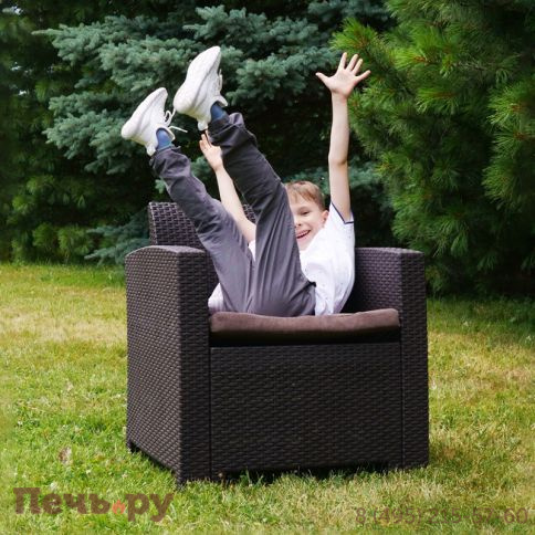 Комплект мебели Gardeck B:Rattan Arizona Set Max, антрацит (на 5 персон) фото 3