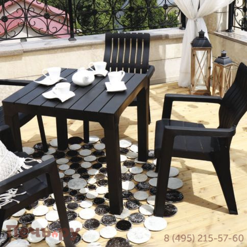 Комплект мебели Gardeck B:Rattan Boston Set, антрацит фото 2