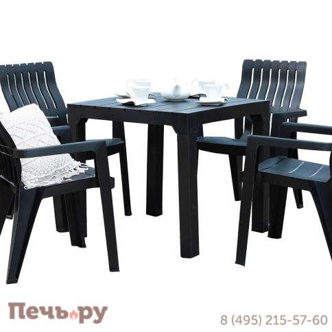 Комплект мебели Gardeck B:Rattan Boston Set, антрацит фото