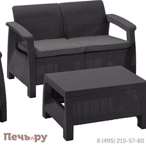 Комплект мебели Gardeck Корфу сет (Corfu set) графит фото