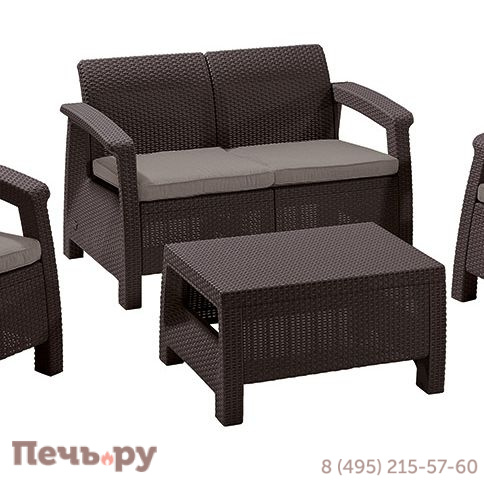 Комплект мебели Gardeck Корфу сет (Corfu set) коричневый фото
