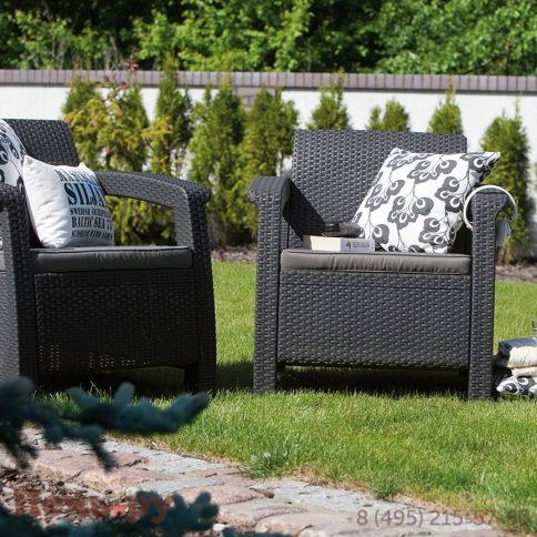 Комплект мебели Gardeck Корфу Уикенд (Corfu Weekend) графит фото 6