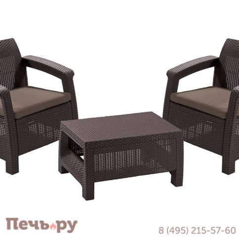 Комплект мебели Gardeck Корфу Уикенд (Corfu Weekend) коричневый фото