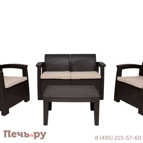 Комплект мебели Gardeck B:Rattan Comfort 4, венге фото