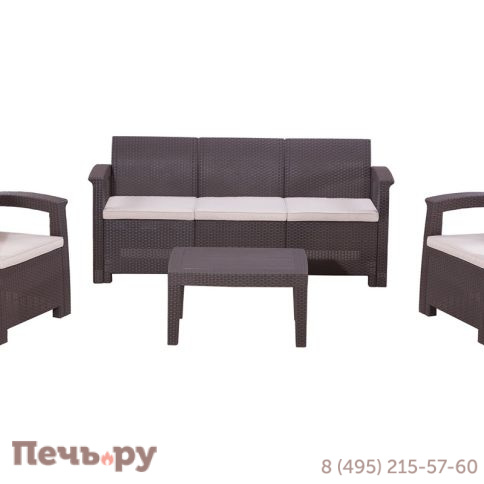 Комплект мебели Gardeck B:Rattan Comfort 5, венге фото