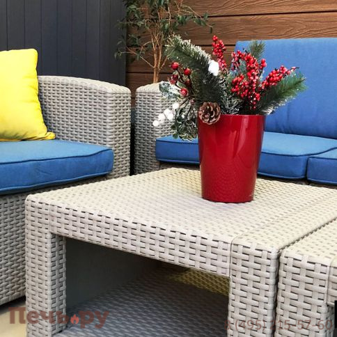 Комплект мебели Gardeck B:Rattan Premium 5, СЕРЫЙ фото 4