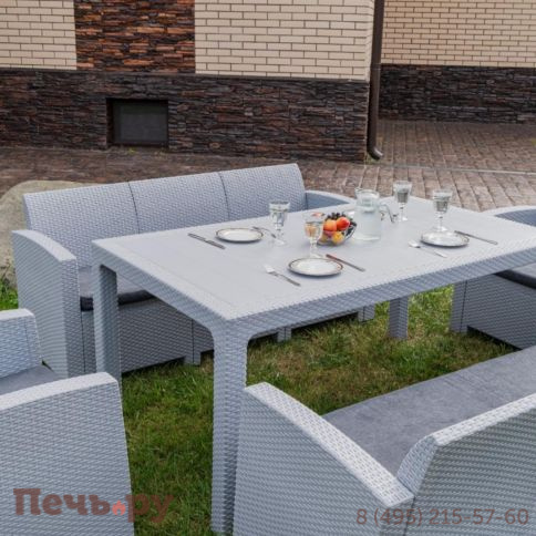 Комплект мебели Royal Family GRAND LANA DINING XL светло-серый фото 3