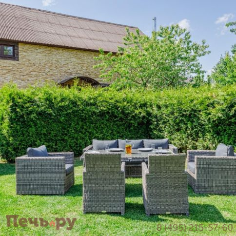 Комплект мебели Royal Family Karl Plus серого цвета фото 2