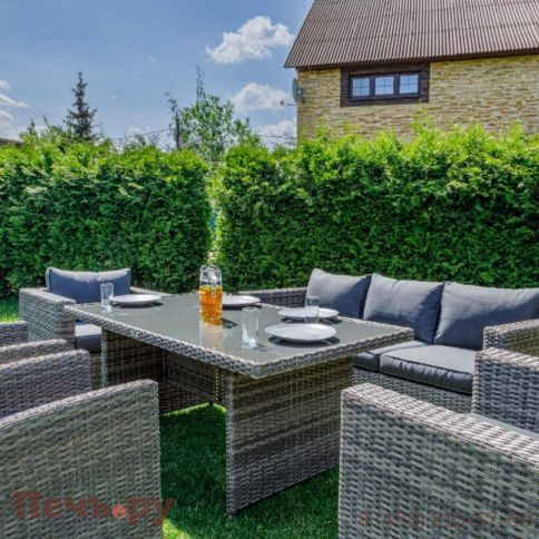 Комплект мебели Royal Family Karl Plus серого цвета фото 3