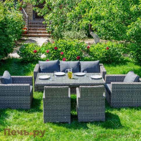 Комплект мебели Royal Family Karl Plus серого цвета фото 5