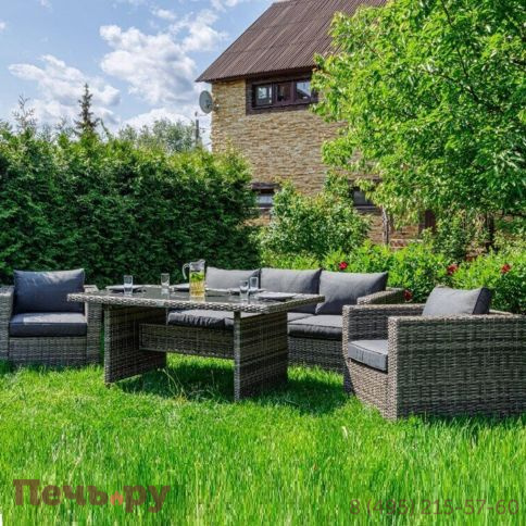 Комплект мебели Royal Family Karl с обеденным столом серого цвета фото