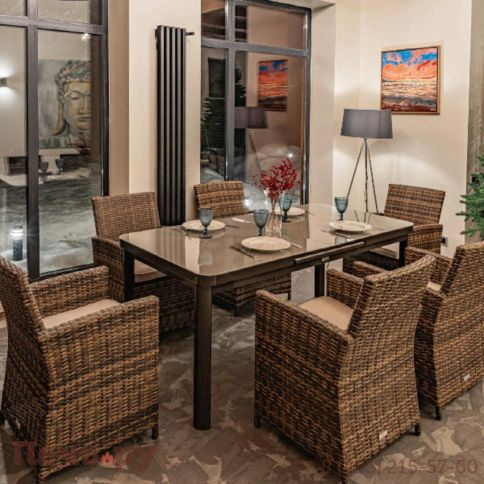 Комплект мебели Royal Family Ludwig + Fiona коричневого цвета фото 8