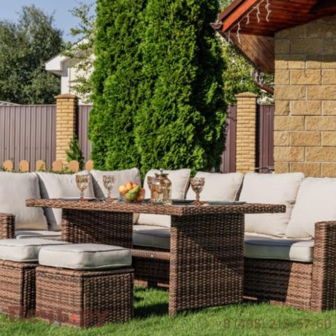 Комплект мебели Royal Family Zorro коричневого цвета фото 2