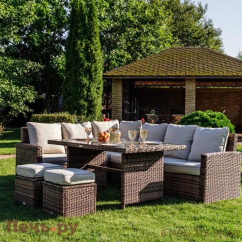 Комплект мебели Royal Family Zorro коричневого цвета фото 5