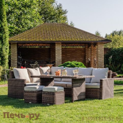 Комплект мебели Royal Family Zorro коричневого цвета фото 9