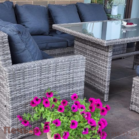 Комплект мебели Royal Family Zorro Plus серого цвета фото 10