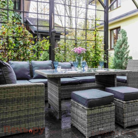 Комплект мебели Royal Family Zorro Plus серого цвета фото 6