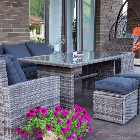 Комплект мебели Royal Family Zorro Plus серого цвета фото 7