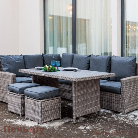 Комплект мебели Royal Family Zorro серого цвета фото 10