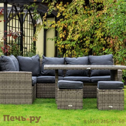 Комплект мебели Royal Family Zorro серого цвета фото 2