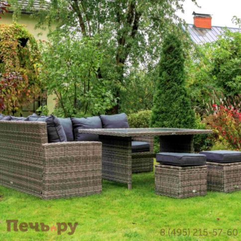 Комплект мебели Royal Family Zorro серого цвета фото 3