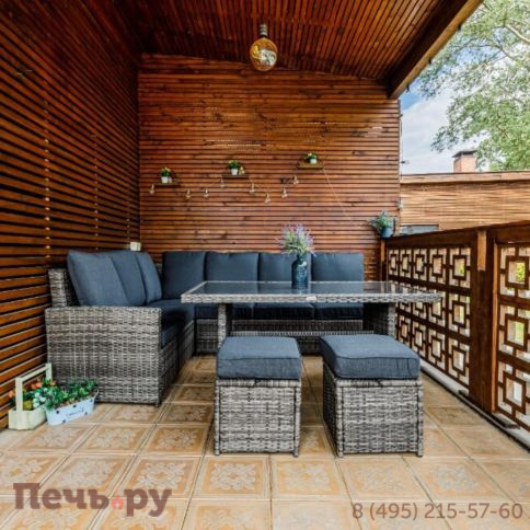 Комплект мебели Royal Family Zorro серого цвета фото 5