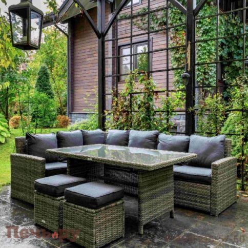 Комплект мебели Royal Family Zorro серого цвета фото