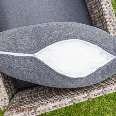 Комплект мебели Royal Family Zoya из искусственного ротанга серого цвета фото 10