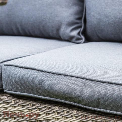 Комплект мебели Royal Family Zoya из искусственного ротанга серого цвета фото 8