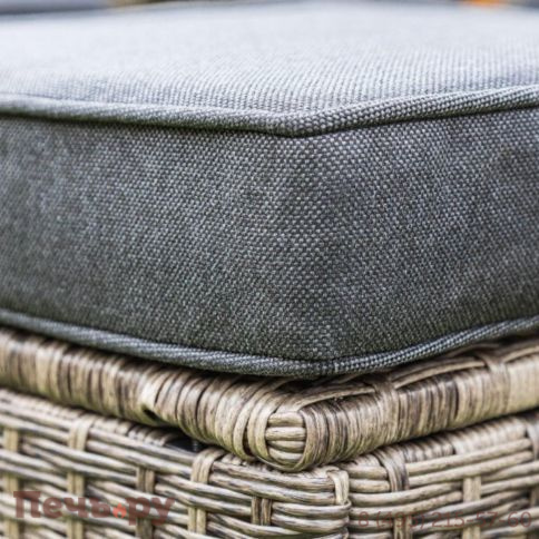 Комплект мебели Royal Family Zoya из искусственного ротанга серого цвета фото 9