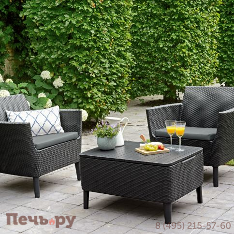 Комплект мебели Gardeck Салемо балкон (Salemo balcony set) графит фото 3